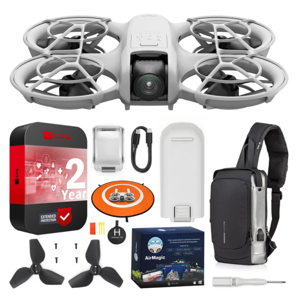 DJI Neo Mini Drone W  4K UHD Camera & Deco Gear Bundle (Controller-Free) For Sale