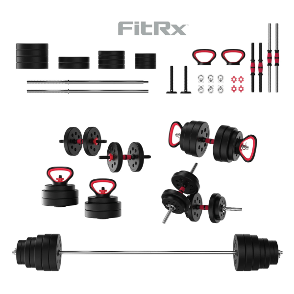 FitRx 2-in-1 SmartBell Interchangeable Dumbbells & Barbell Weight Set Sale
