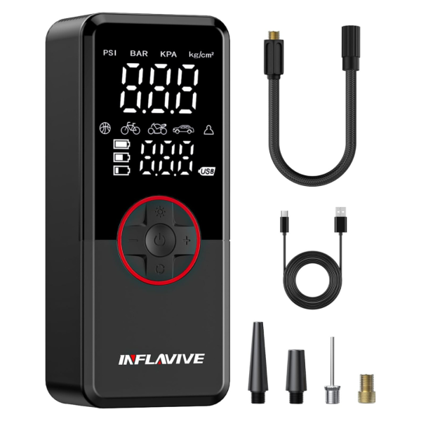 Portable 150PSI Cordless Tire Inflator With LCD Screen on Sale