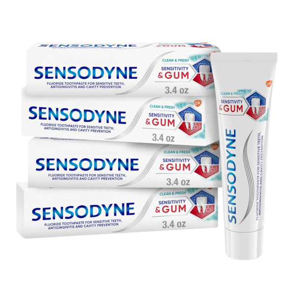 4-Count Sensodyne Sensitivity & Gum Sensitive Toothpaste Hot on Sale
