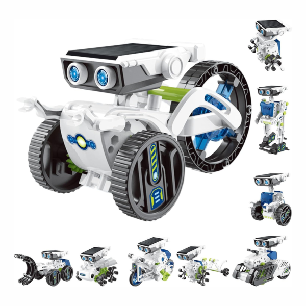 12-in-1 Science Learning Educational STEM Building Robot Kit Supply