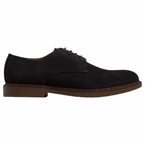 Banana Republic Factory Men s Suede Casual Derby Shoes (Brown) For Sale