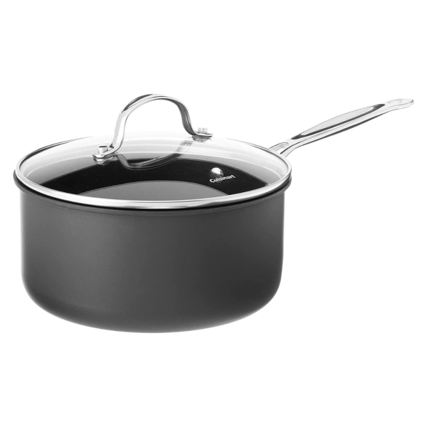2-Pack Cuisinart Chef s Classic 3-Quart Nonstick Hard Anodized Saucepan For Discount
