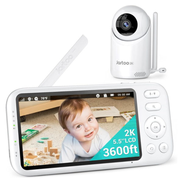 Jartoo 2K Video Baby Monitor With Camera And Audio For Sale