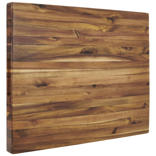 Architec XL 18 x 23  Edge-Grain Acacia Cutting Board And Chop Block Supply