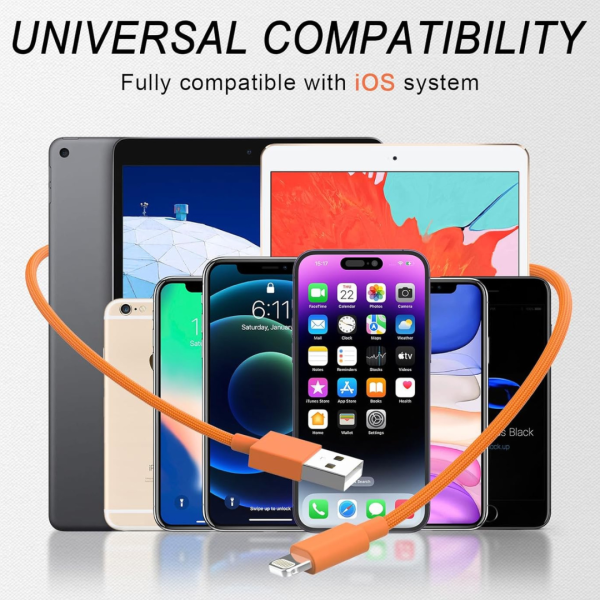 6-Pack Apple MFi Certified High Speed Lightning Cables Online now