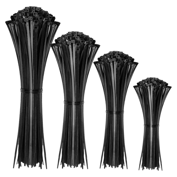 400-Pack Self-Locking Plastic Nylon Cable Zip Ties Supply