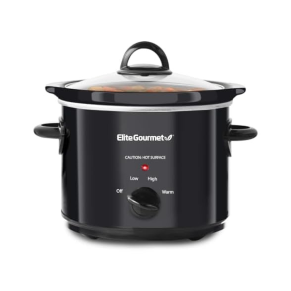 Elite Gourmet MST-350B Electric Oval Slow Cooker (3 Quart) Sale