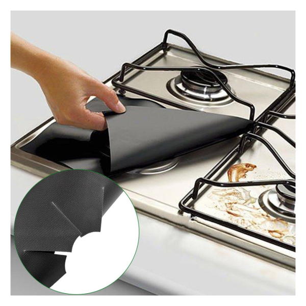 4-Pack Reusable Non-Stick Liners For Gas Stovetops Online