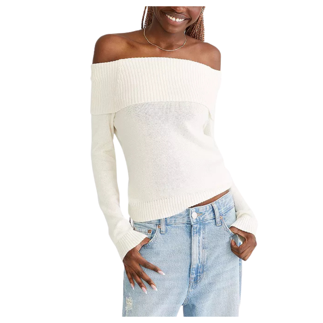 Juniors Aeropostale Off The Shoulder Womens Sweater Online