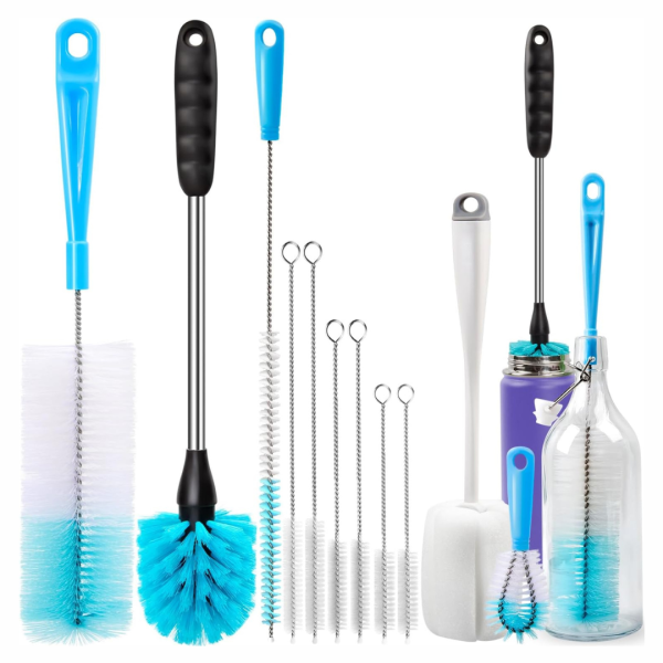 8-Pack Holikme Long Handle Bottle Brush Cleaning Set Discount