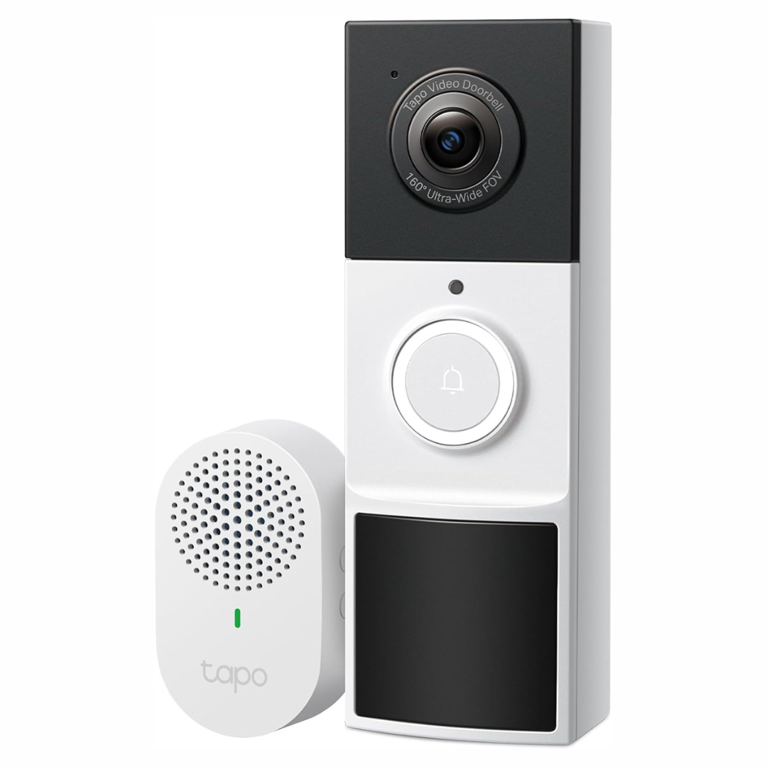 TP-Link Tapo 2K Smart Video Doorbell Camera W  Chime (D210, Battery Only) Sale