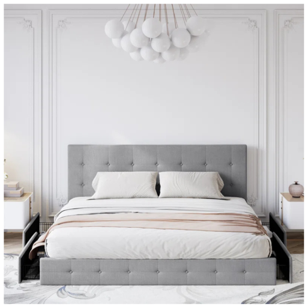 Mercury Row Full Silvester Upholstered Platform Storage Bed Online now