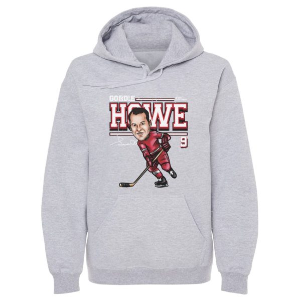 Gordie Howe Detroit Cartoon WHT Sale