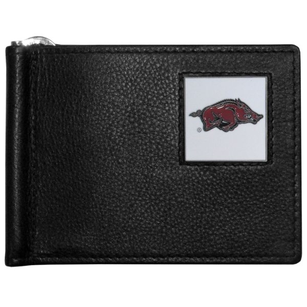 Arkansas Razorbacks Leather Bifold Wallet on Sale
